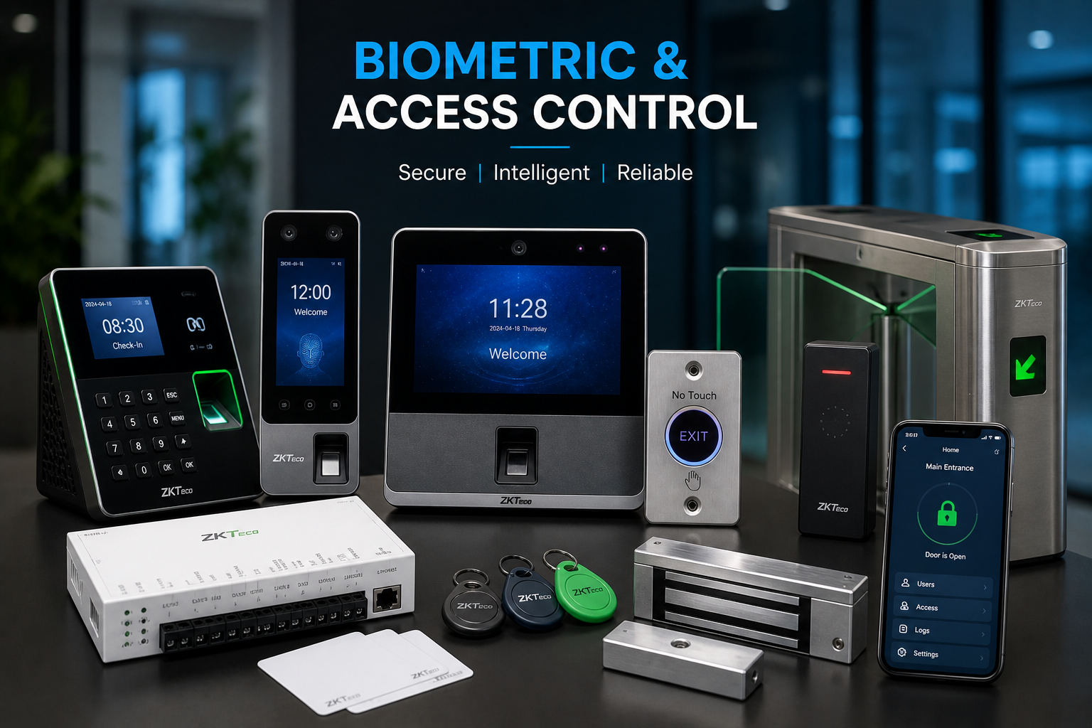 Time Attendance & Access Control — industrial security solution